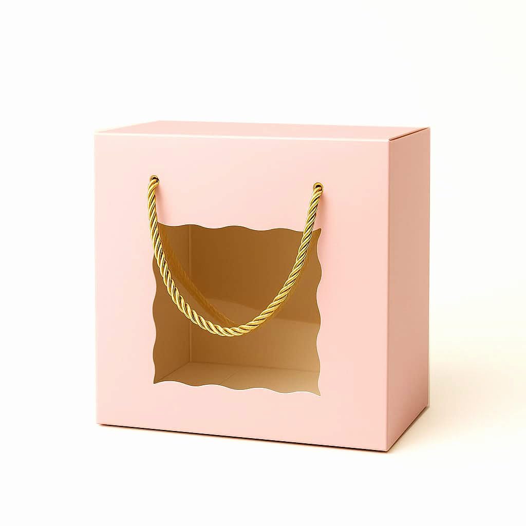 Pink Hamper Gift Boxes with Handles
