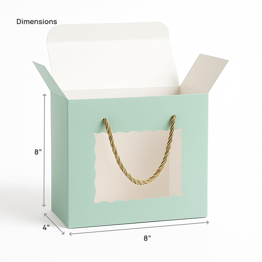 Sea Green Hamper Gift Boxes with Handles