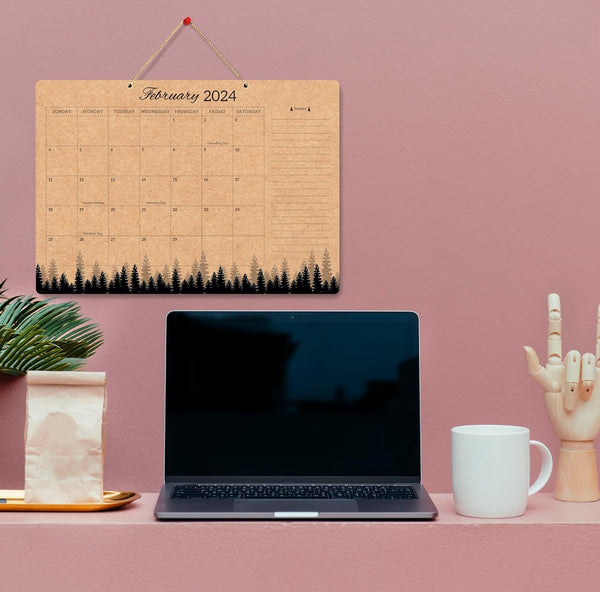Kraft Desk Calendar 2024