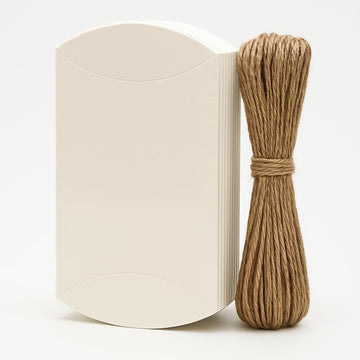 White Pillow Paper Box, Set of 50