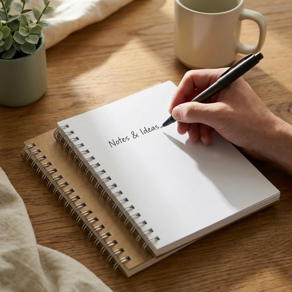 Kraft Spiral Notebook A4 Size Wide Ruled