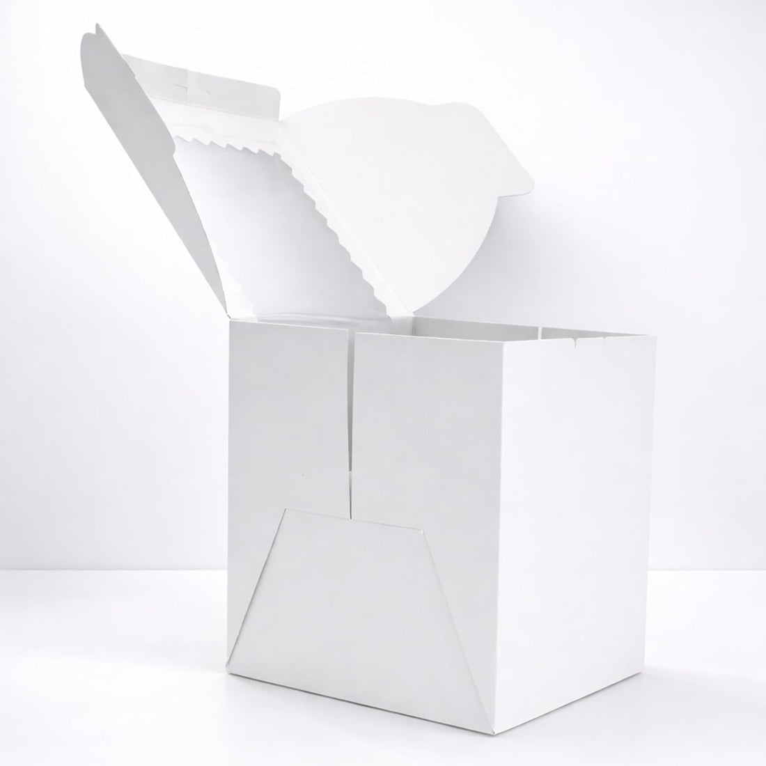 White Tall Cake Boxes with Window, Pack of 5