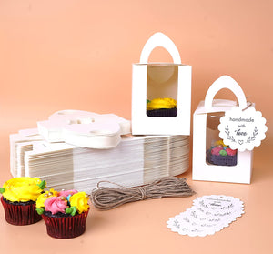 Cupcake Boxes - Single Carrier (Pack of 25)