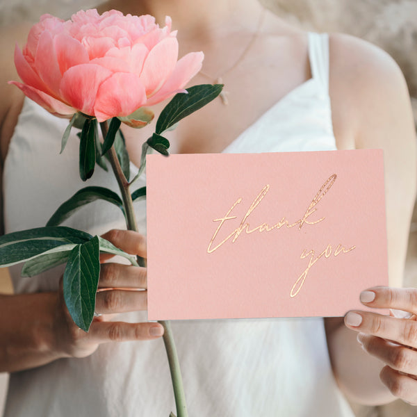 Pink Thank You Cards (Set of 20)