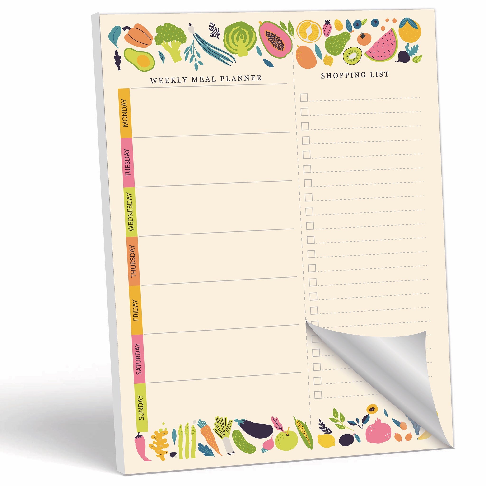 Magnetic Weekly Meal Planner Notepad